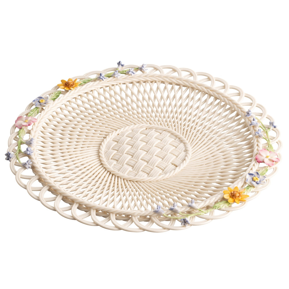 Belleek Classic Spring Basketweave Plate – Belleek Pottery
