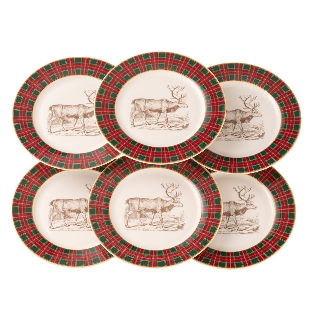 Set of 4 Aynsley bread/dessert outlets plates