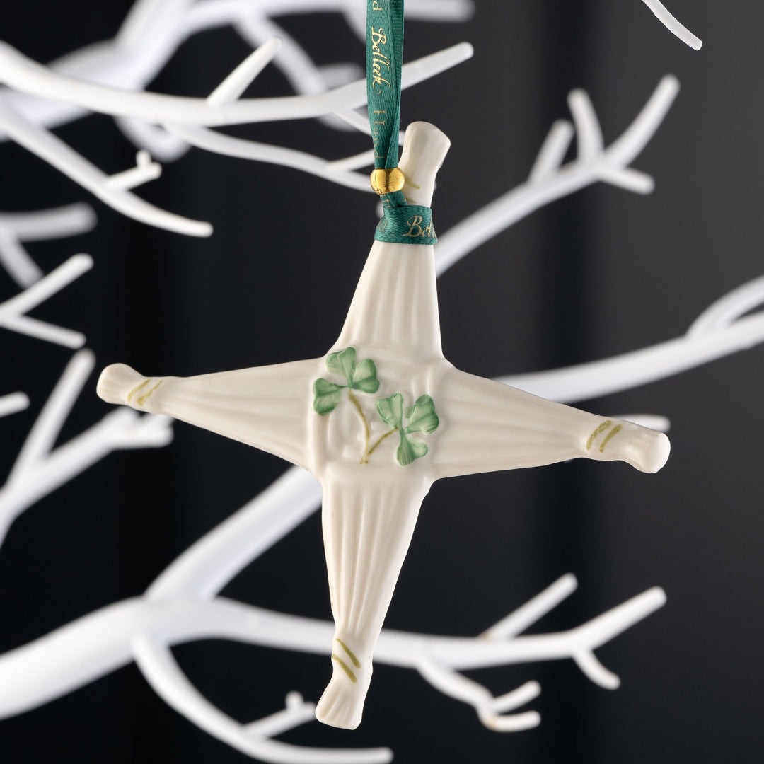 Belleek Classic St. Brigid's Cross Ornament