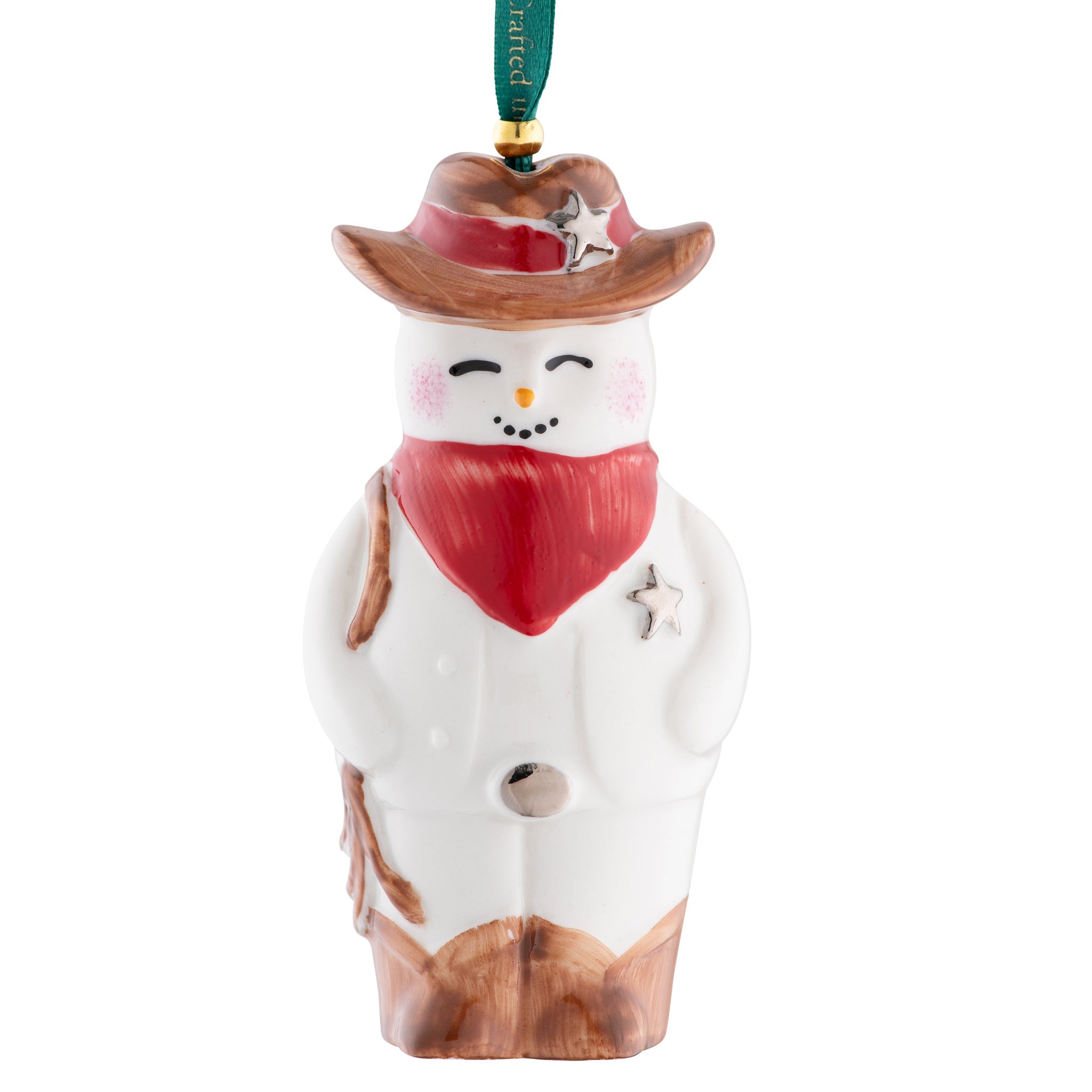 Belleek Classic Wild West Snowman Hanging Ornament – Belleek Pottery