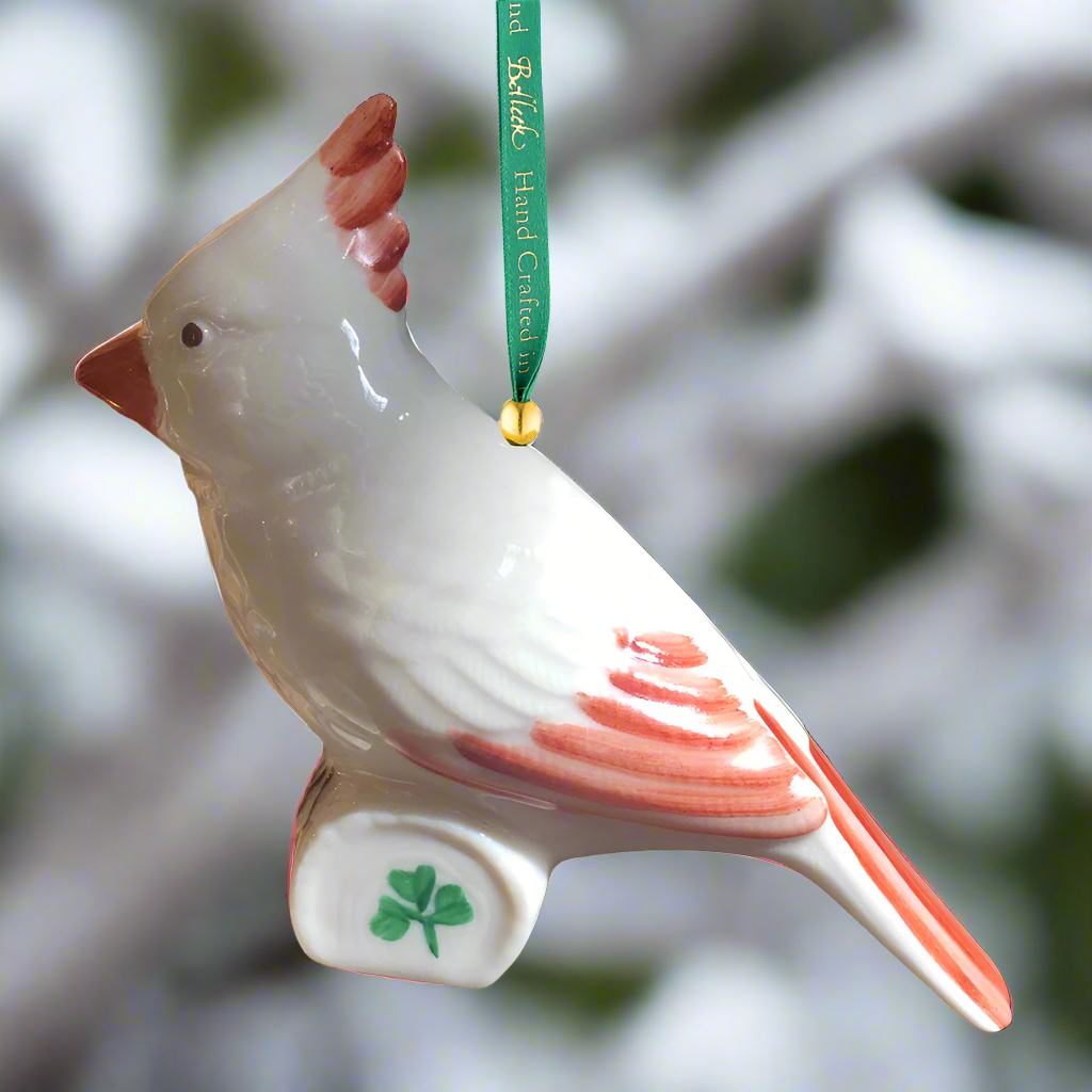 Belleek Classic Cardinal Ornament