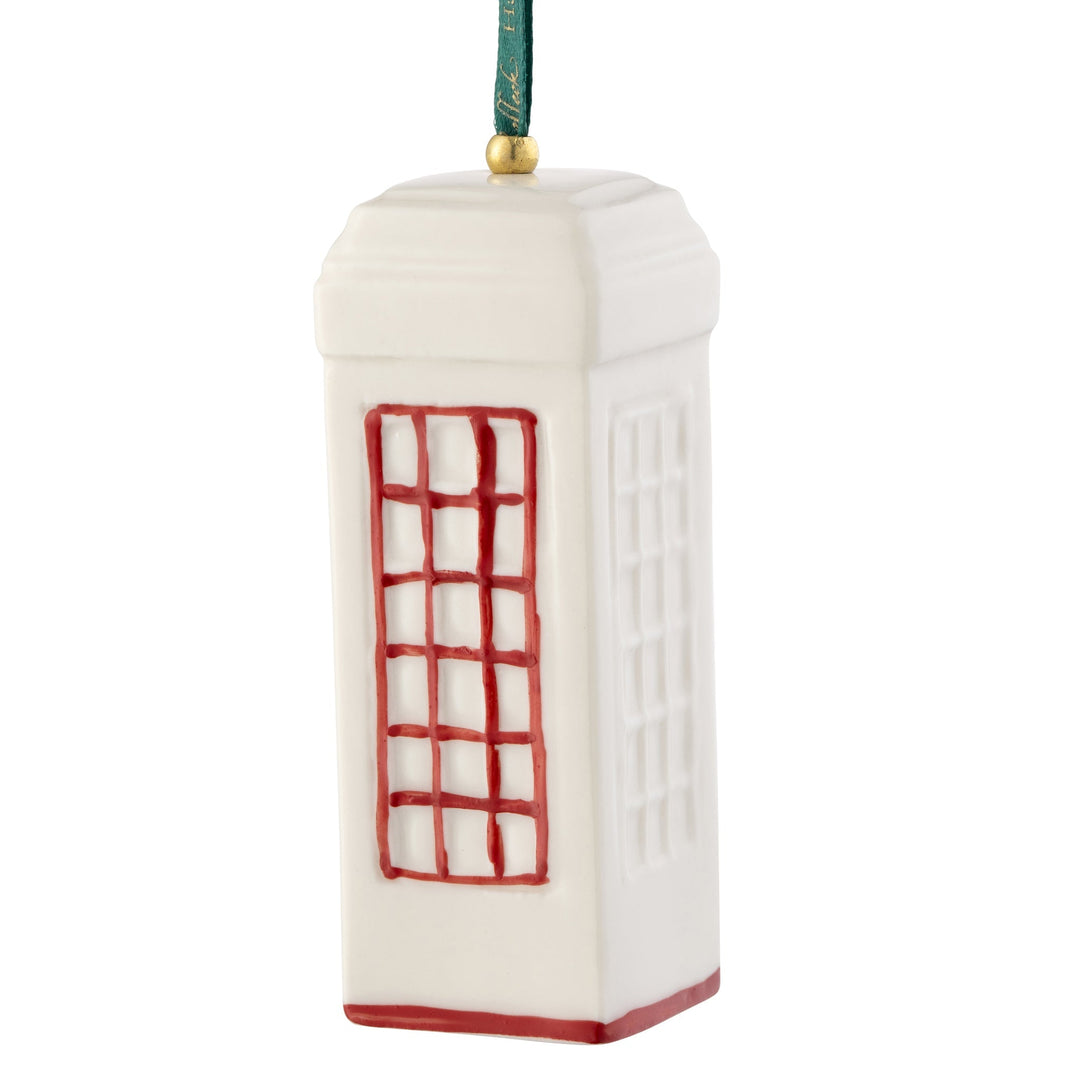 Belleek Classic Telephone Box Ornament-Red