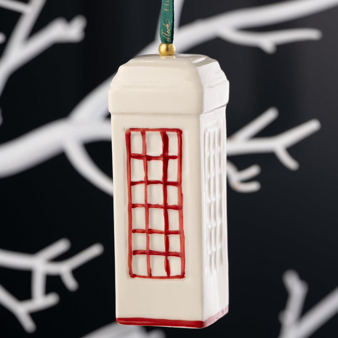 Belleek Classic Telephone Box Ornament-Red