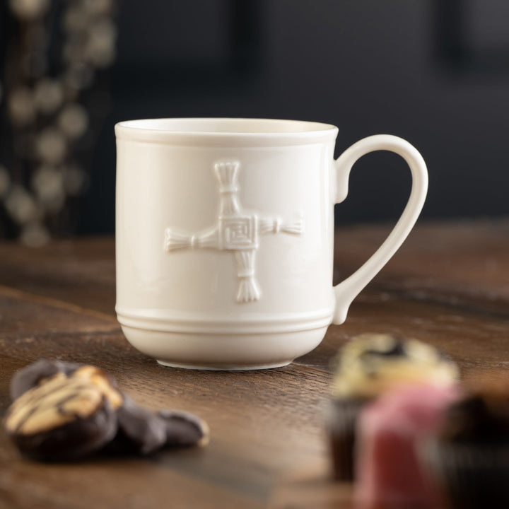 Belleek Classic St. Brigid's Cross Mug