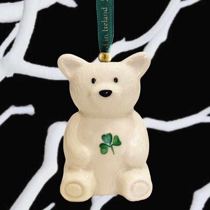 Belleek Classic Teddy Ornament