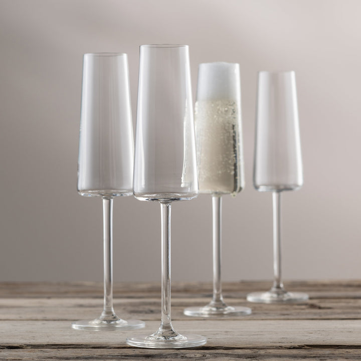 Galway Crystal Alto Champagne/Prosecco Set of 4
