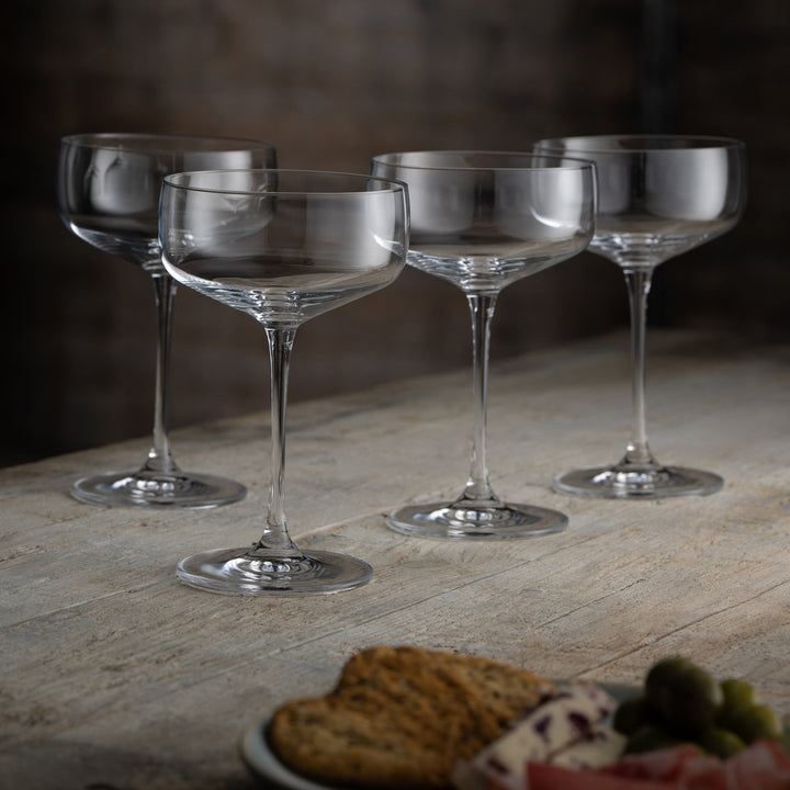Galway Crystal Tivoli Cocktail/Martini Set of 4