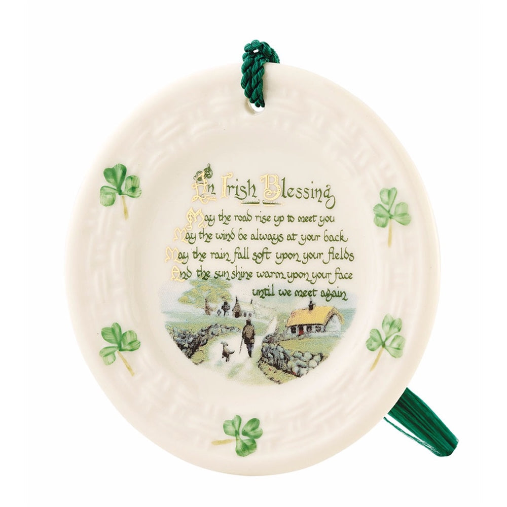 Belleek Classic Irish Blessing Ornament