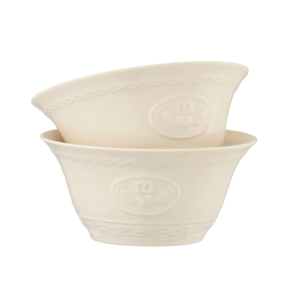 Belleek Classic Claddagh Bowl Pair