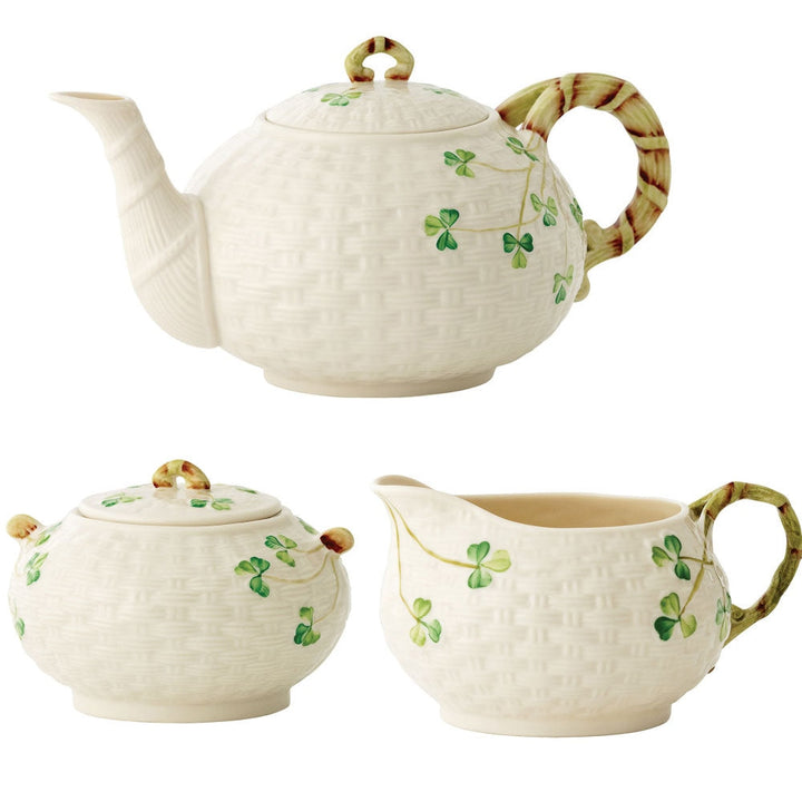 Belleek-Classic-Shamrock-Irish-Tea-Set