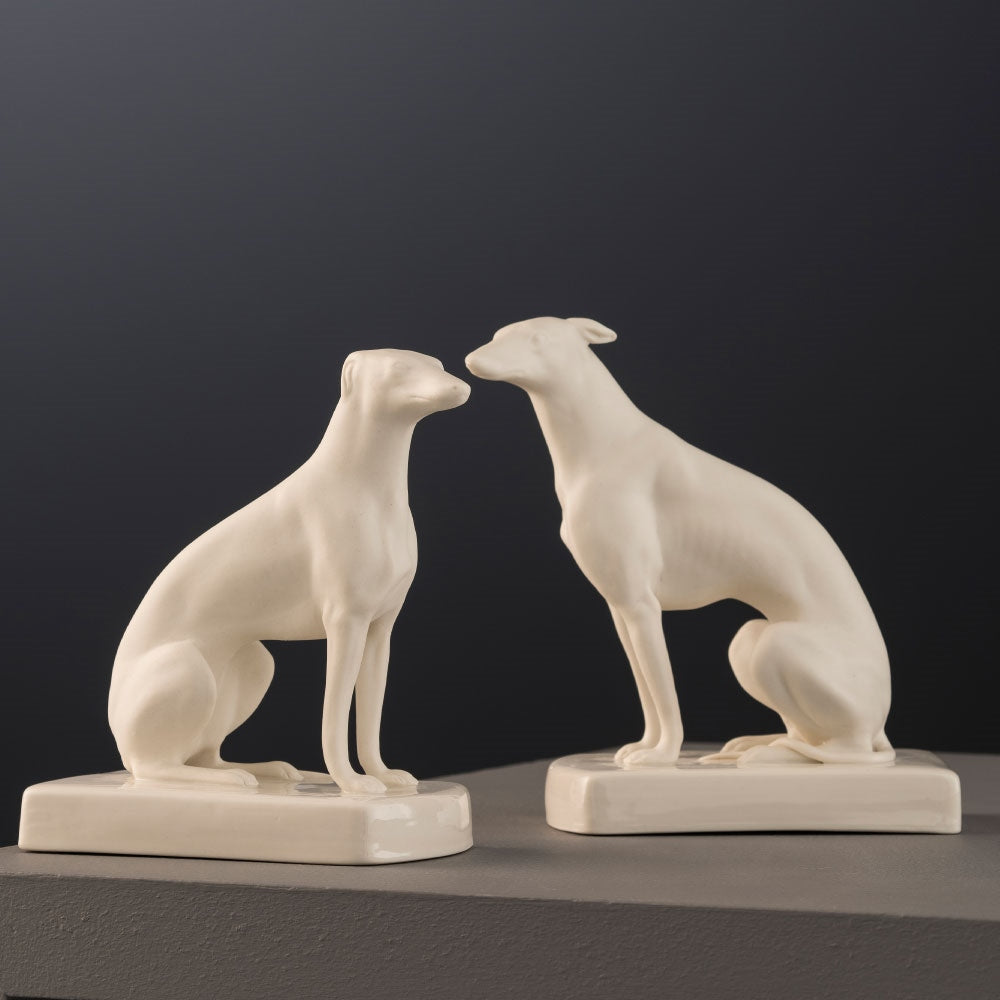 Belleek Classic Male Greyhound Sitting *AVAILABLE ONLY IN USA*