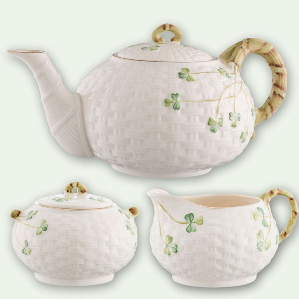 Belleek ベリーク クリーム＆シュガーボウル イエローラスター Belleek ベリーク クリーム＆シュガーボウル イエローラスター