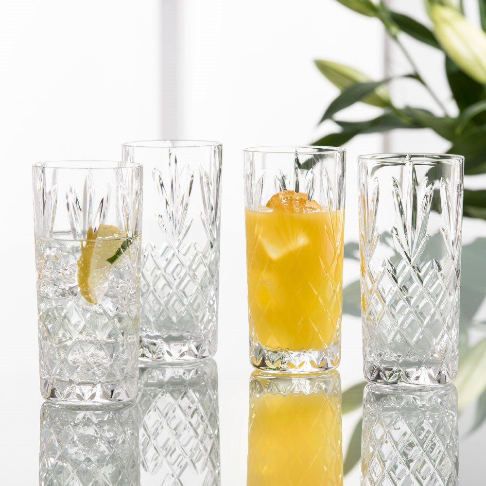 Galway Crystal Renmore HiBall Glass Set