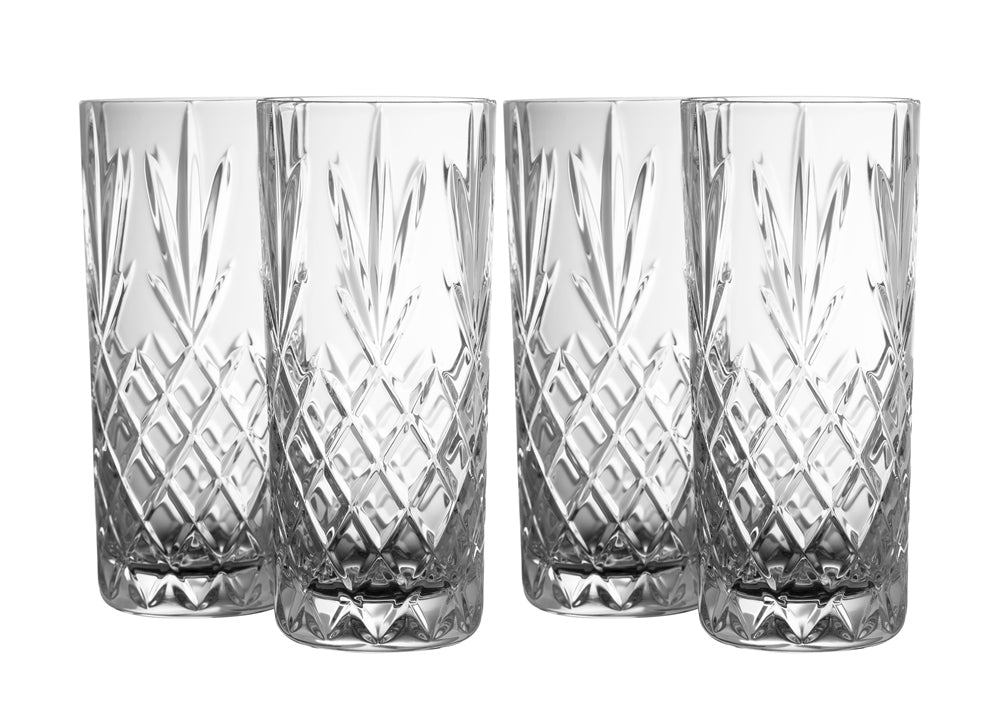 Galway Crystal Renmore HiBall Glass Set