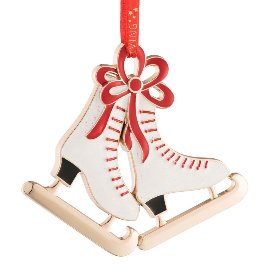 Belleek Living Ice Skates Enamel Ornament *AVAILABLE ONLY IN USA*