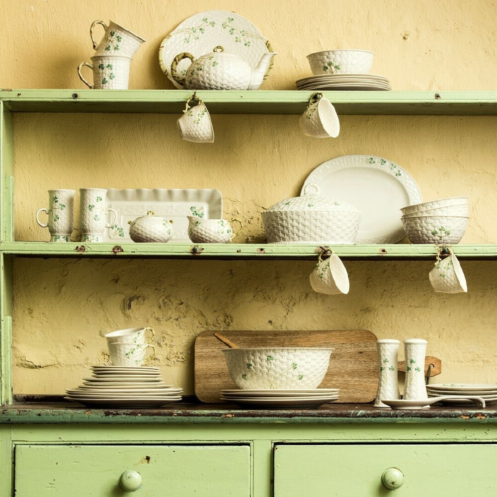 belleek ベリーク バターケース バターディッシュ Belleek Classic Shamrock Butter Dish – Belleek Pottery