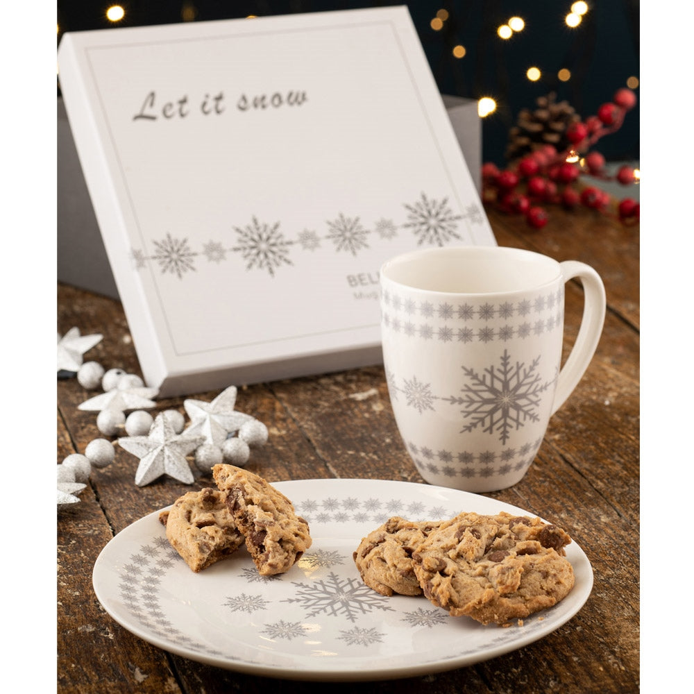 Belleek-Living-Let-it-Snow-Mug-and-Plate-Set