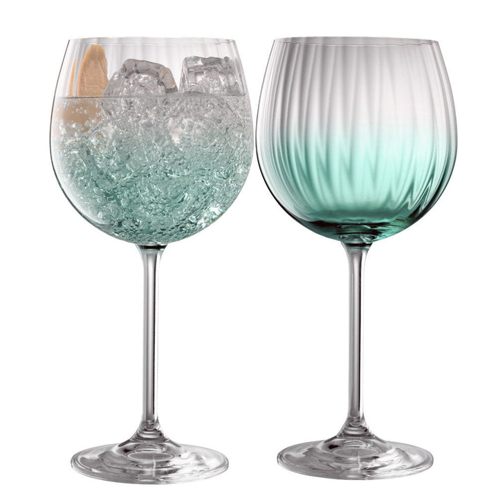 Galway Crystal Erne Gin & Tonic Pair Aqua