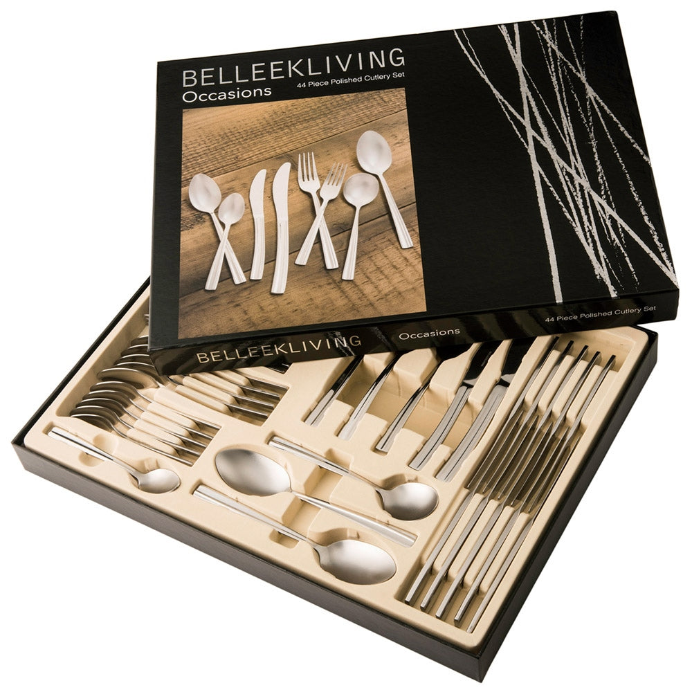 Belle Soufleuir Respera 4点セット Belleek Living Occasions 44 Piece Cutlery Set – Belleek Pottery