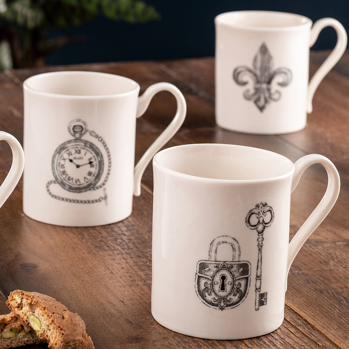 Belleek Studio Collection Etch Mugs Set of 4 *ONLY AVAILABLE IN USA*