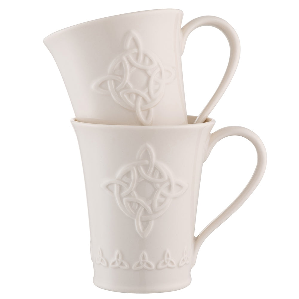 Belleek Trinity Knot Mug (Set of 2)