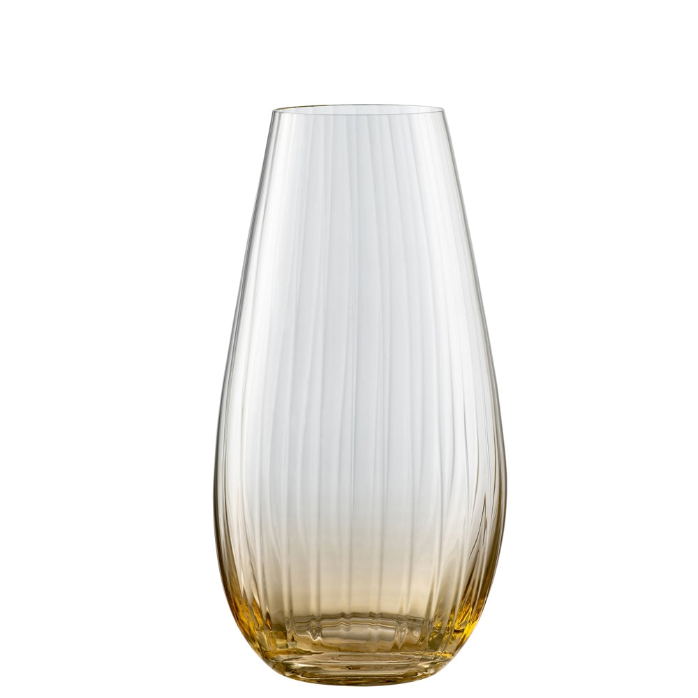 Galway-Crystal-Erne-9.5"-Vase-Amber