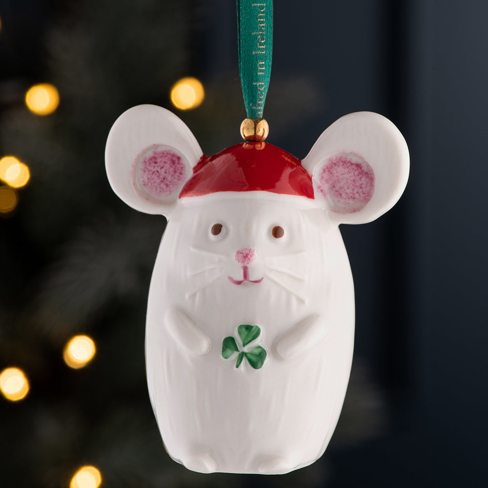 Belleek Classic Not a Creature Stirring Ornament