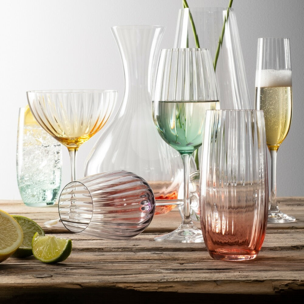 Galway Crystal Erne Glassware Set - Aqua