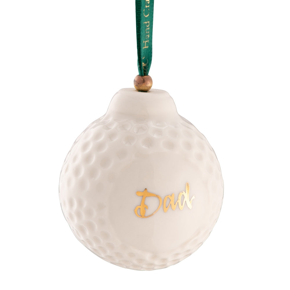 Belleek Classic Golf Ball Hanging Ornament