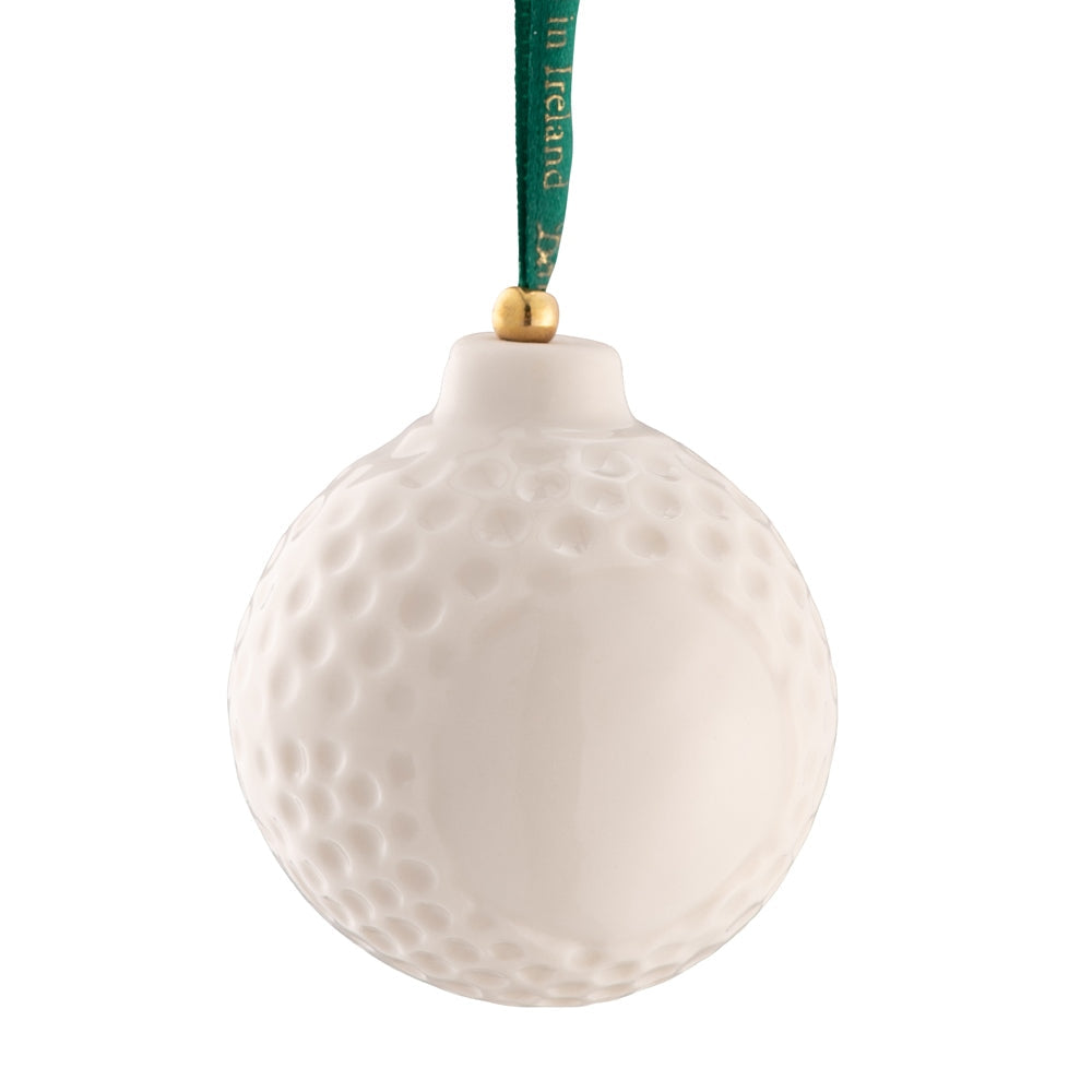 Belleek Classic Golf Ball Hanging Ornament