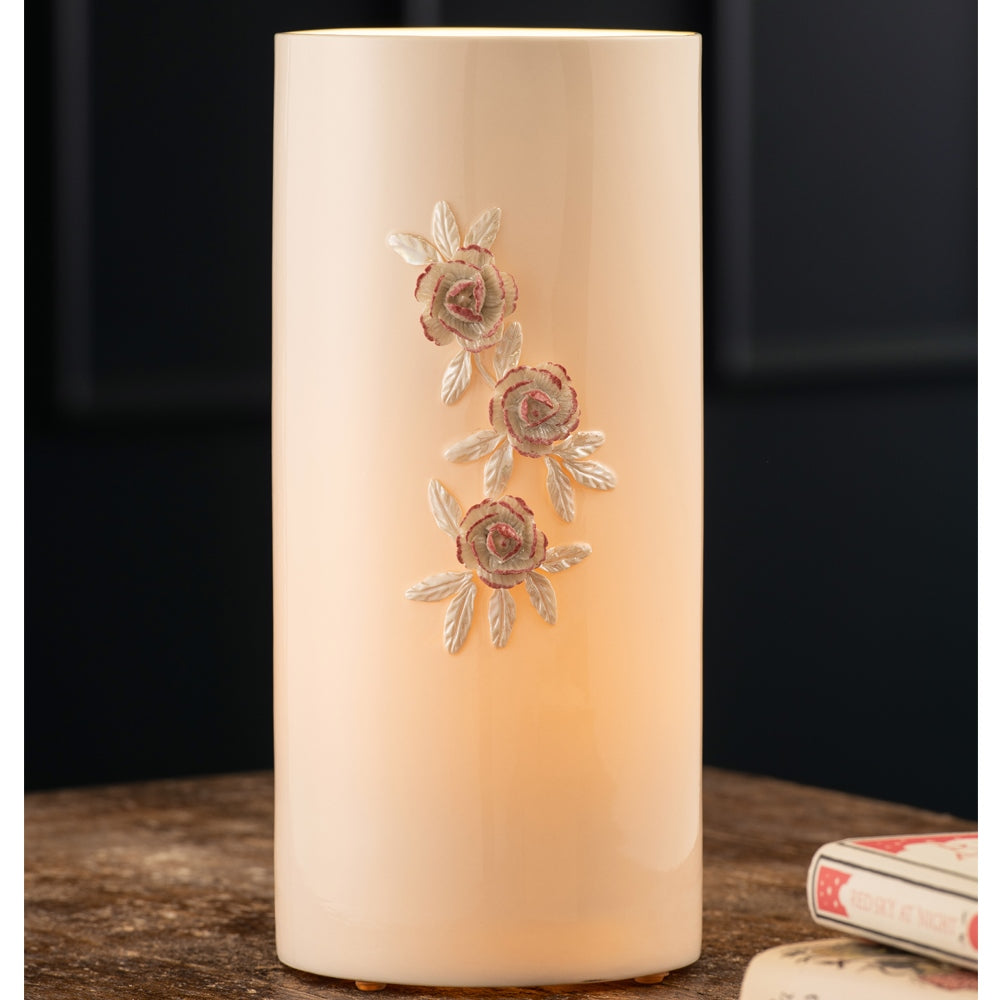 Belleek Classic Peony Luminaire - US Fittings