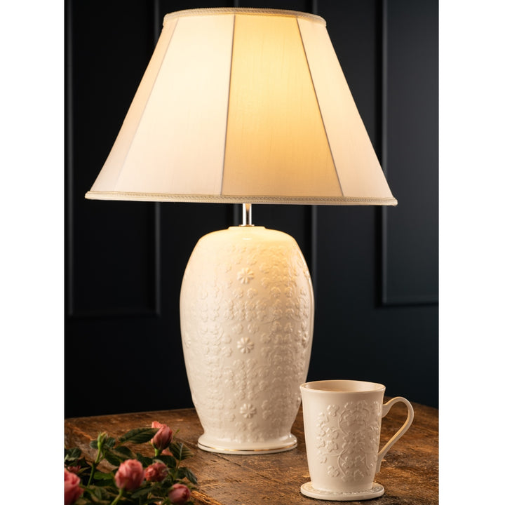 Belleek Classic Fields of Shamrocks Lamp - US Fittings