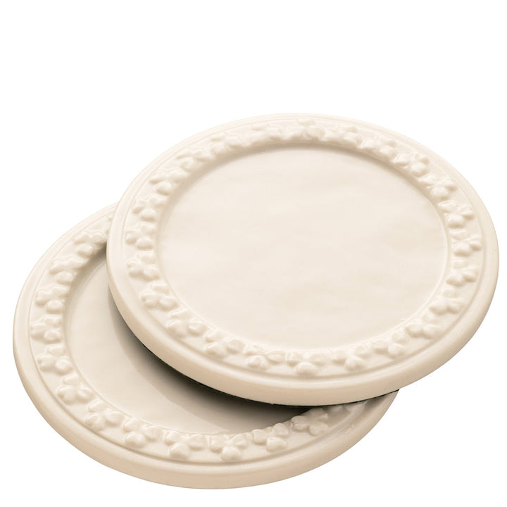 Belleek-Classic-Shamrock-Coaster-Set-of-2