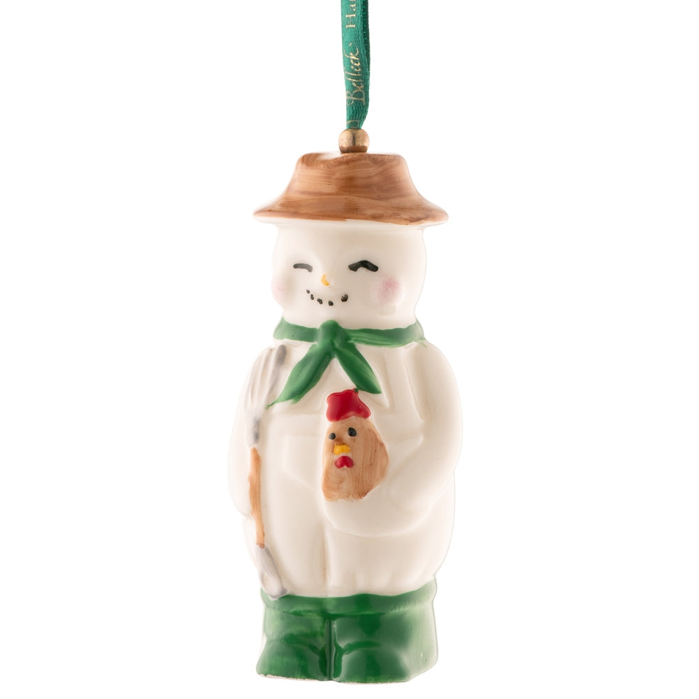 Belleek Classic Farmer Snowman Ornament – Belleek Pottery