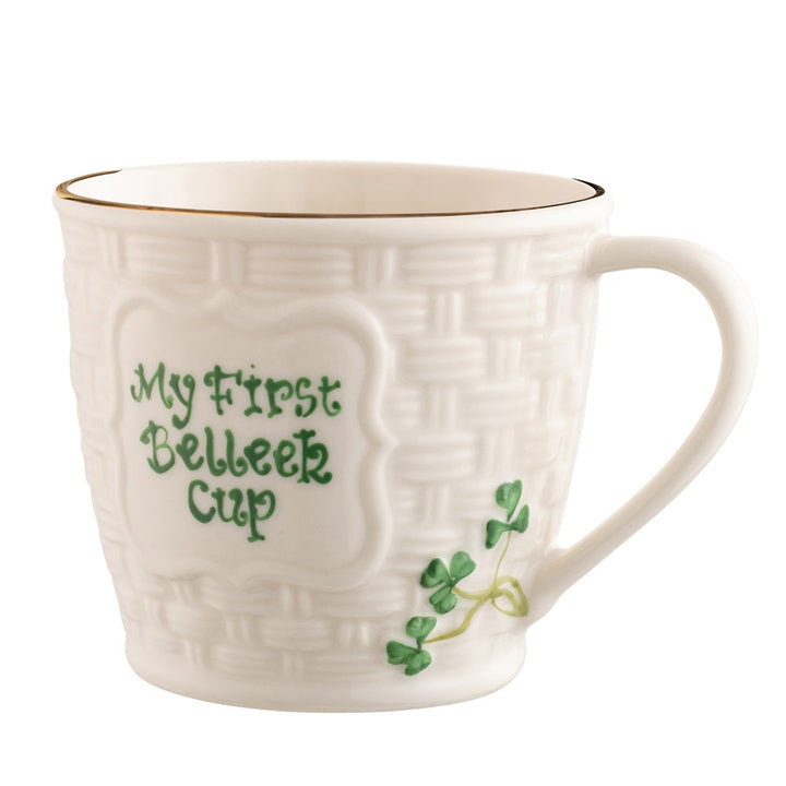 Belleek Classic Shamrock Keepsake - My First Belleek Cup