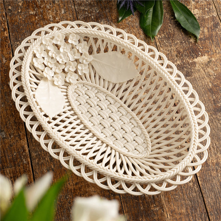 Belleek Classic Hydrangea Basket