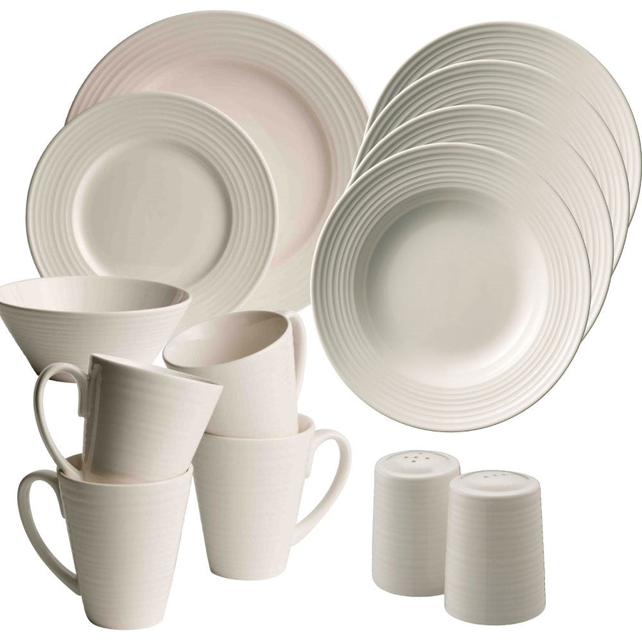 Belleek Living Ripple 20 Piece Dining Set